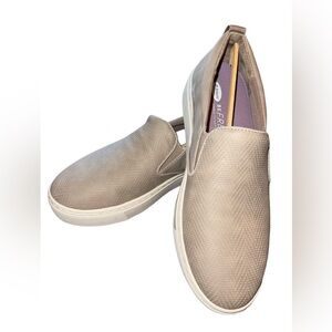 DR SCHOLL’S Be Free ENERGY TECHNOLOGY Slip On Women's Sz 10M Taupe “NO BAD DAYS”